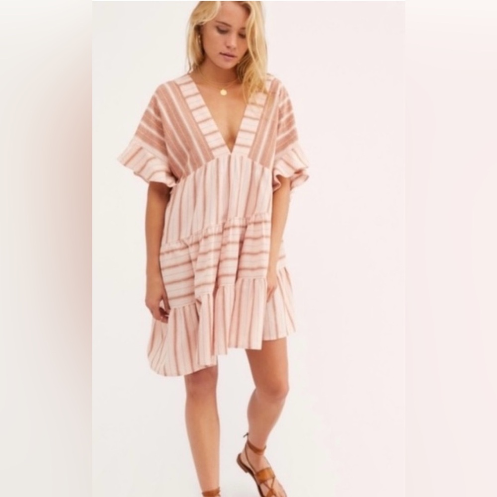 Free People Everyday Living Tunic dress 100% cotton Spring Summer